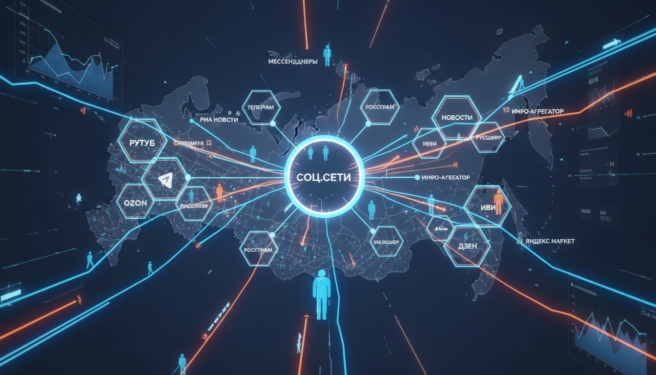 Движение аудитории и точки контакта в России в 2026 году: Анализ основных платформ